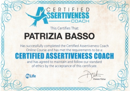 Attestato di certified assertiveness coach