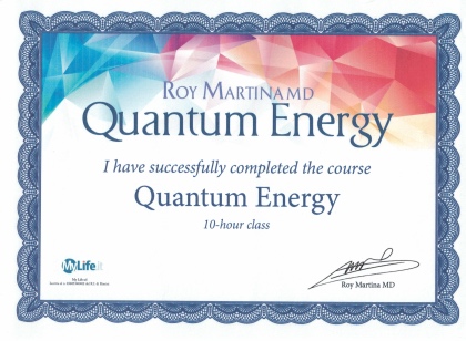 Attestato di frequenza corso di quantum energy