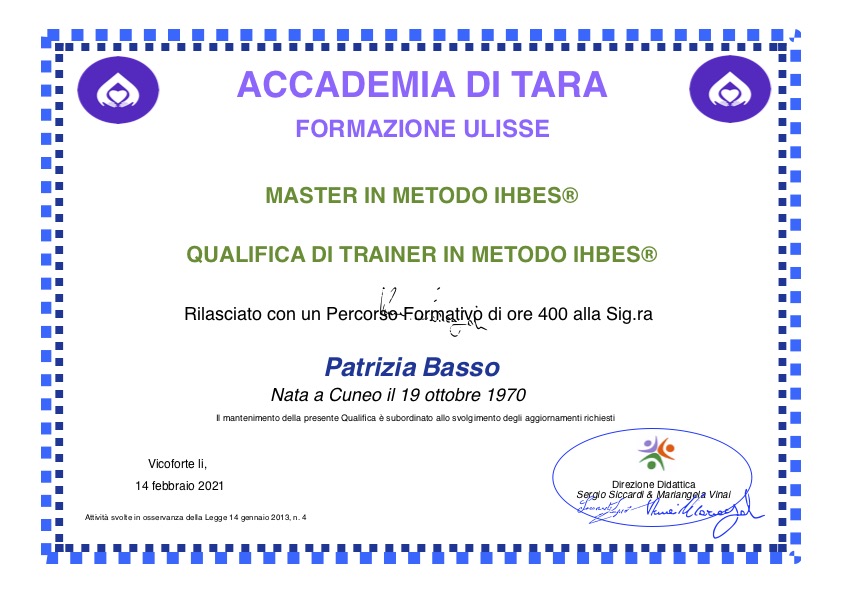 Master in metodo IHBES®